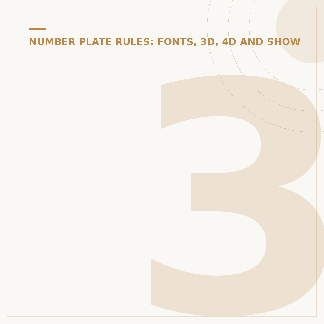3D Number Plates: What They Are & UK Legality