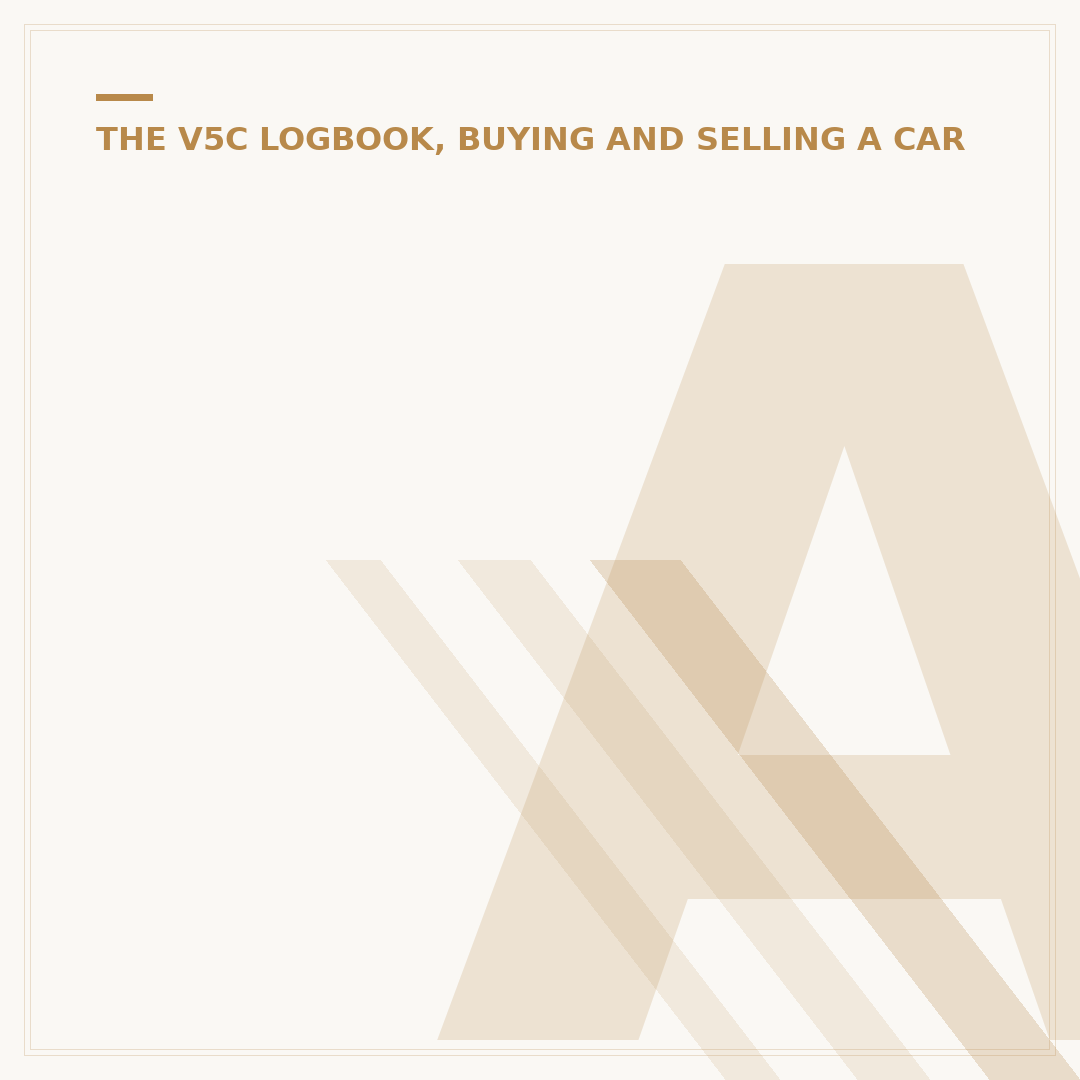 Advise DVLA Car Sold: Informing the DVLA Correctly