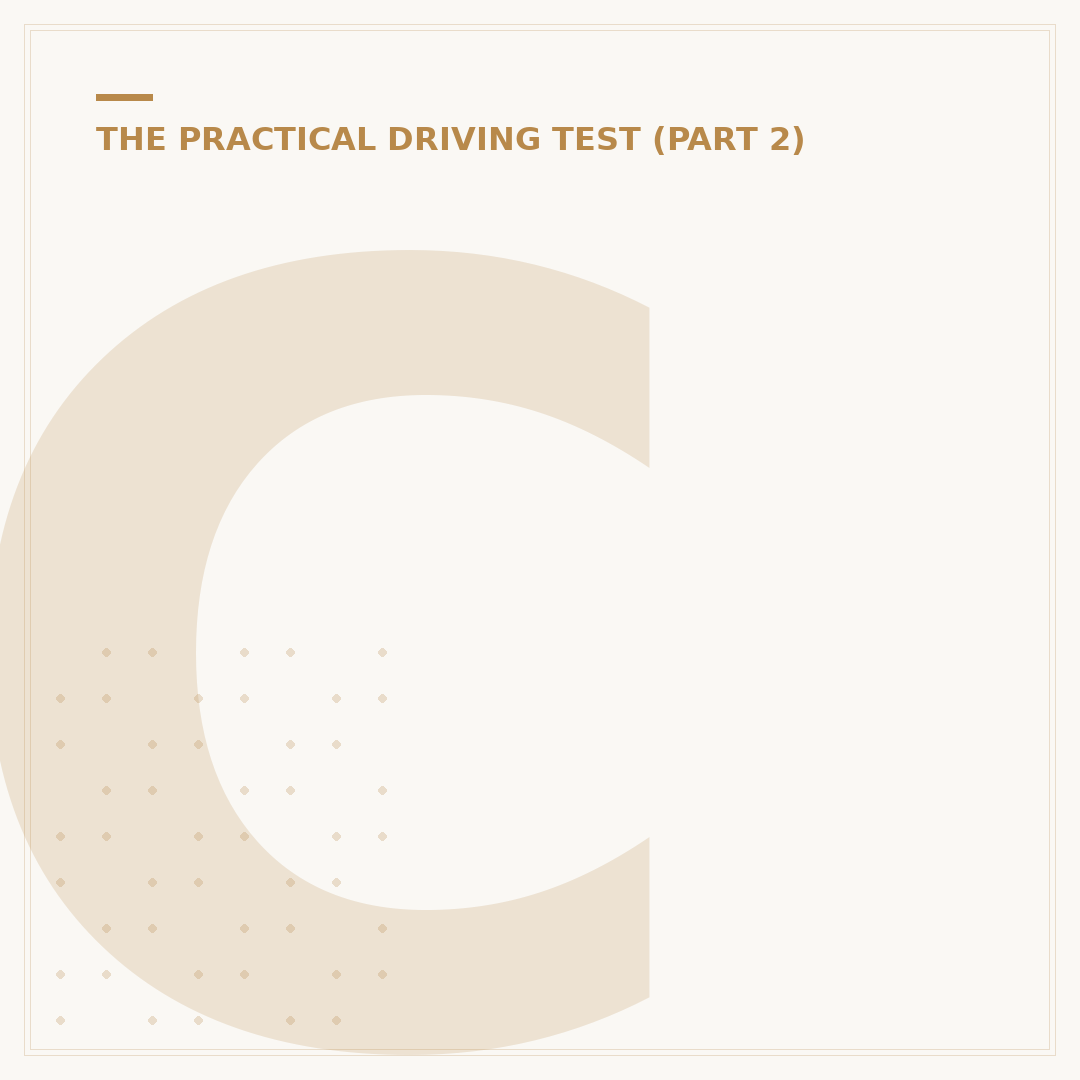 Car Needed for a Driving Test