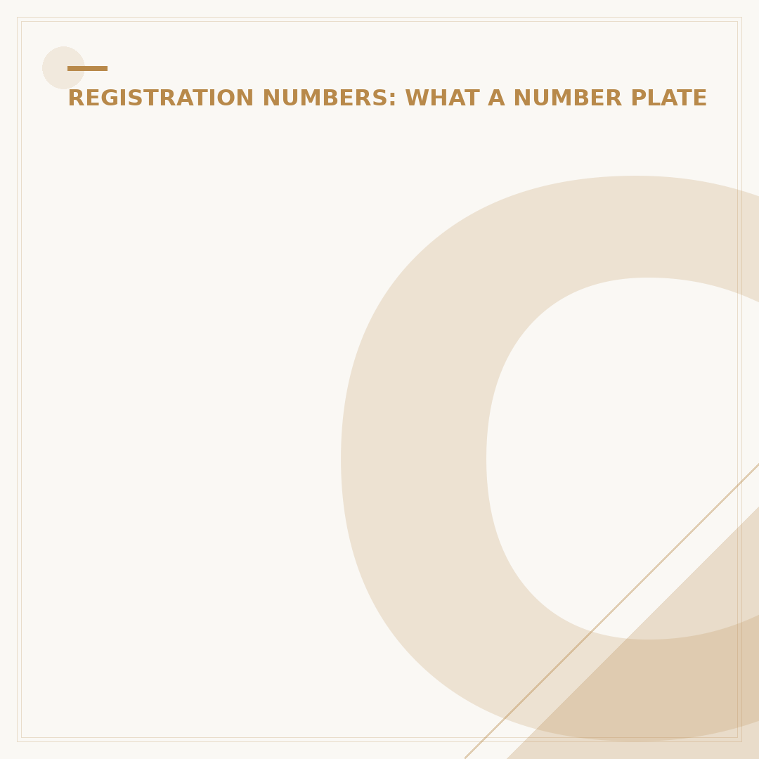 Cloned Number Plates: What They Are and How to Spot Them