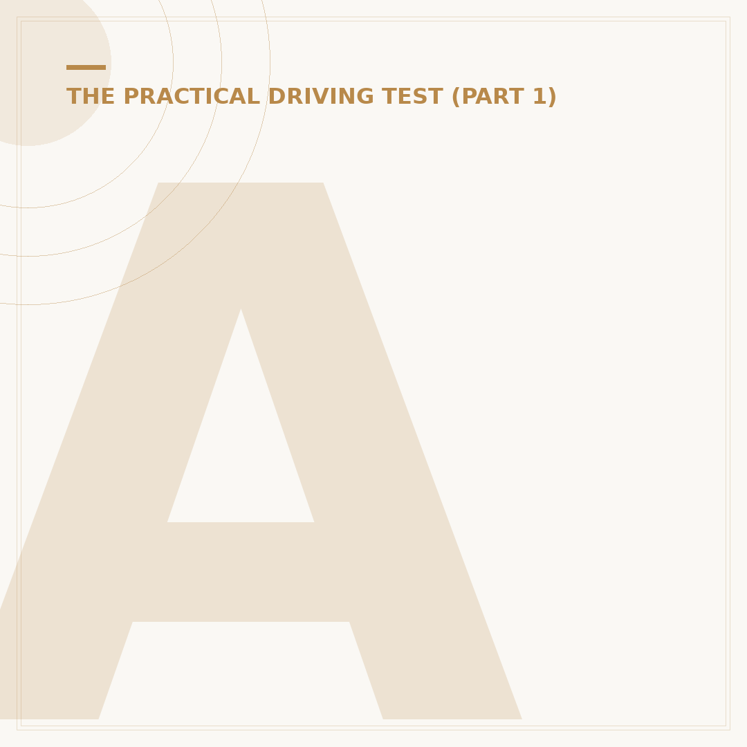 A Crash Course Driving Test
