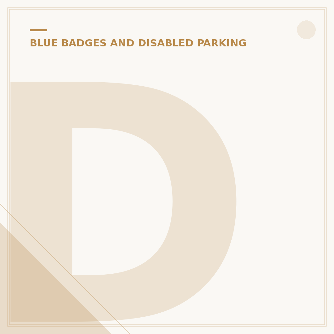 Disabled Blue Badge Criteria: Eligibility and How to Apply