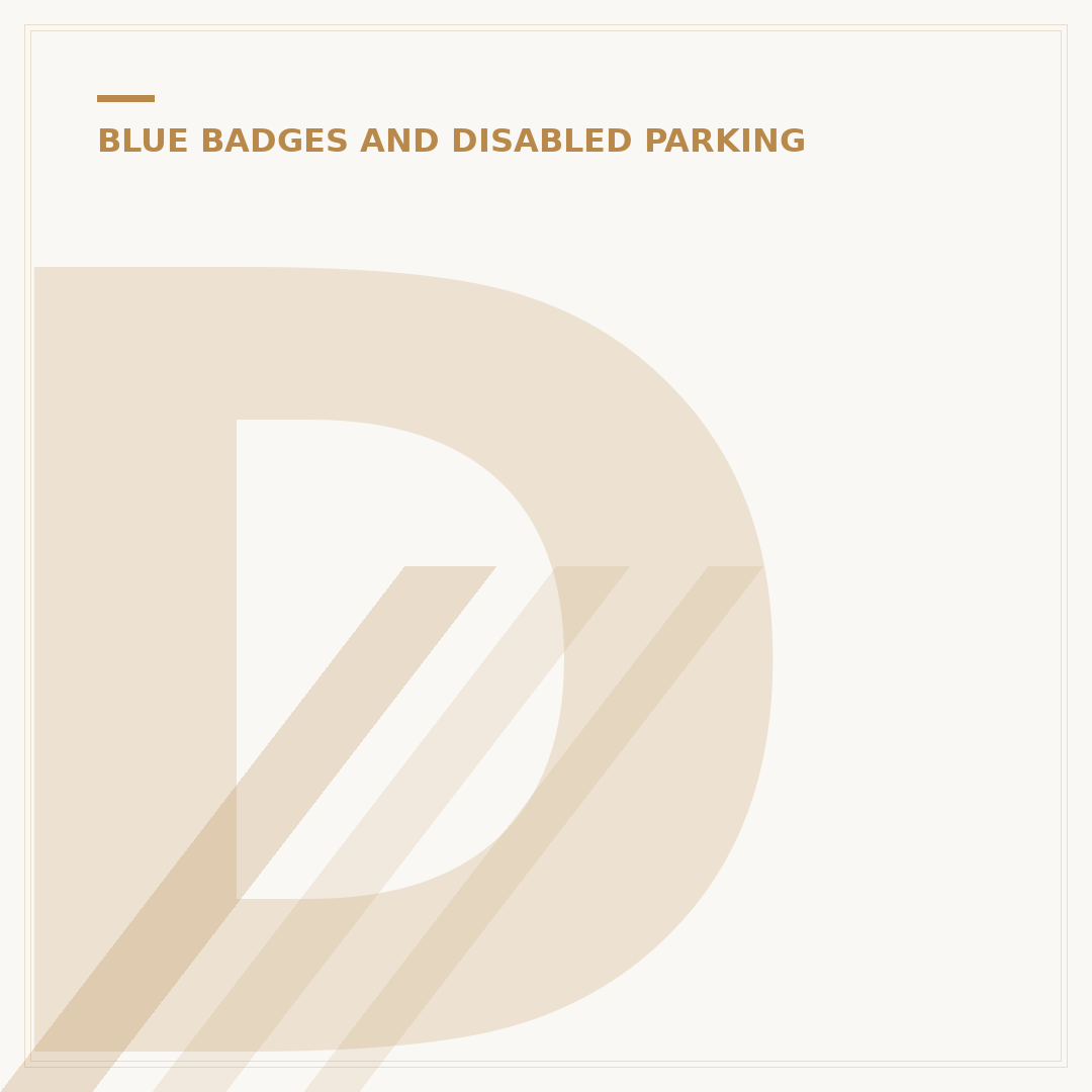 Disabled Only Parking