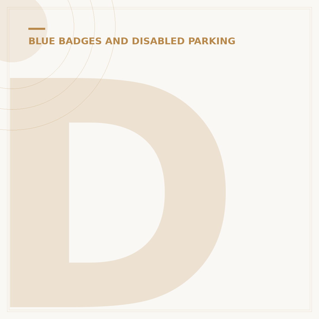 Disabled Parking Space: How to Apply for a Blue Badge
