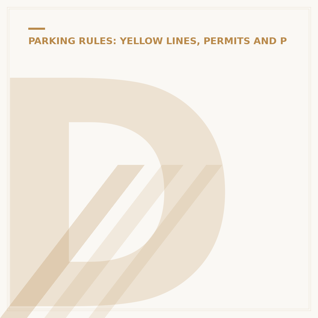 Double Yellow Lines on the Road: Parking Rules Explained