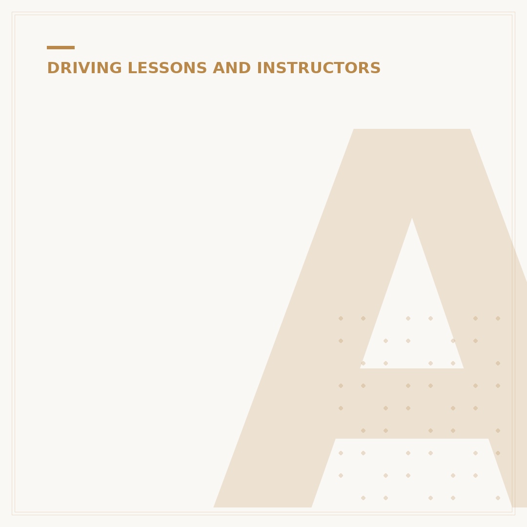 AA Driving Instructor: Choosing and What to Expect