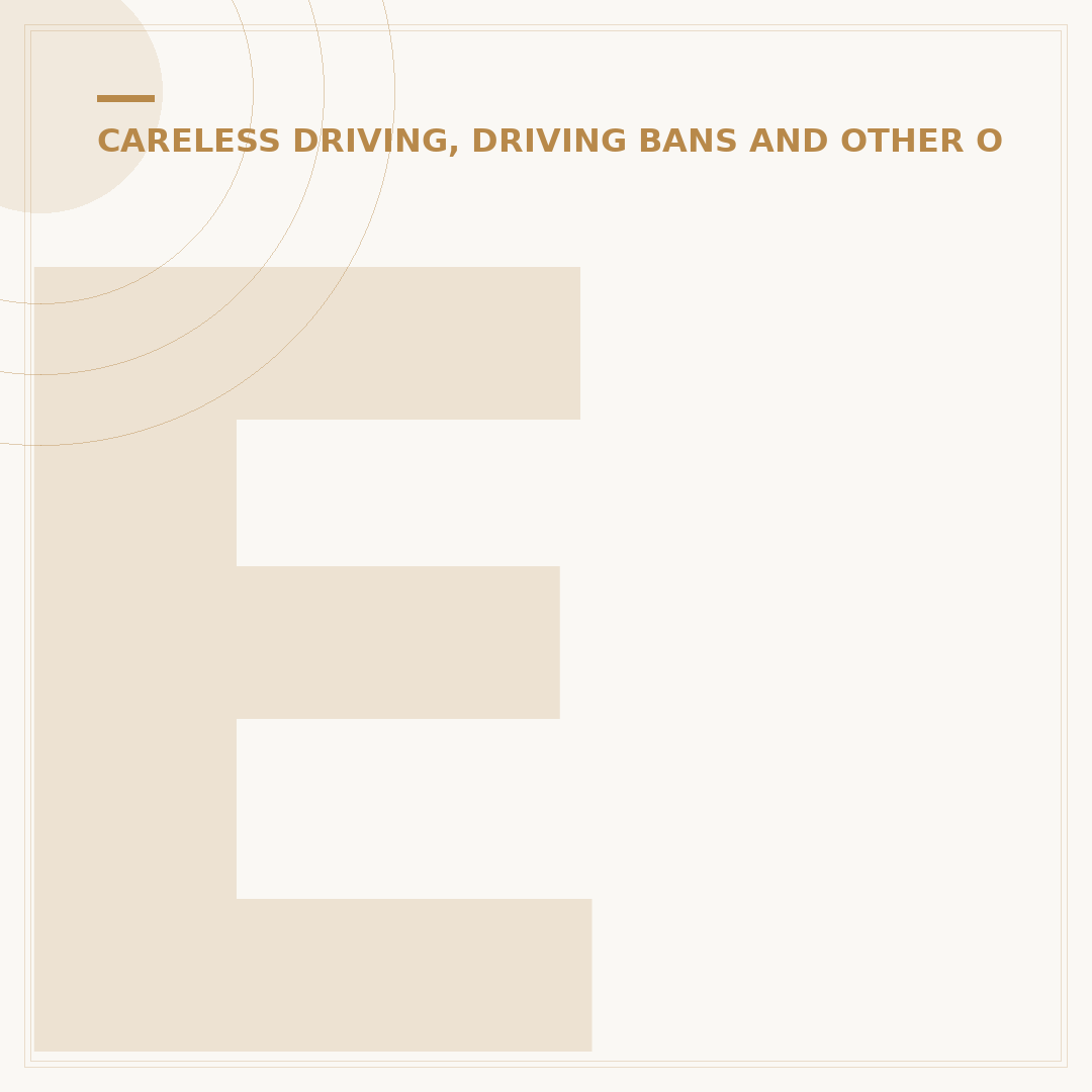 Endorsed Driving Licence