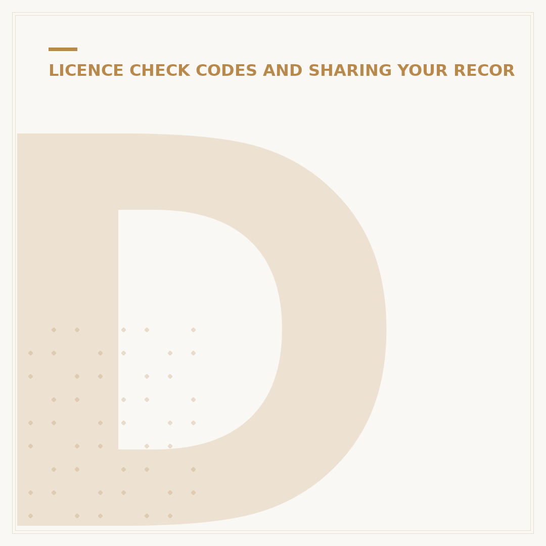 Driving Licence Summary: How to Share Your Licence Details