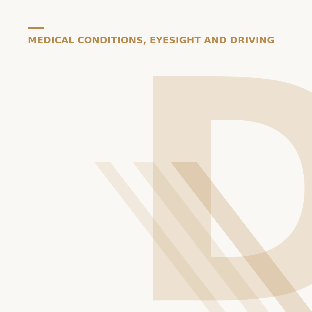 DVLA Medical Conditions: Reporting and Driving Rules