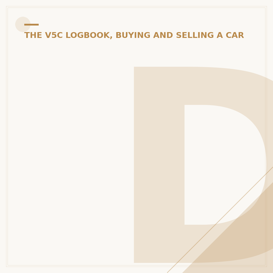 DVLA New Keeper: How to Inform the DVLA