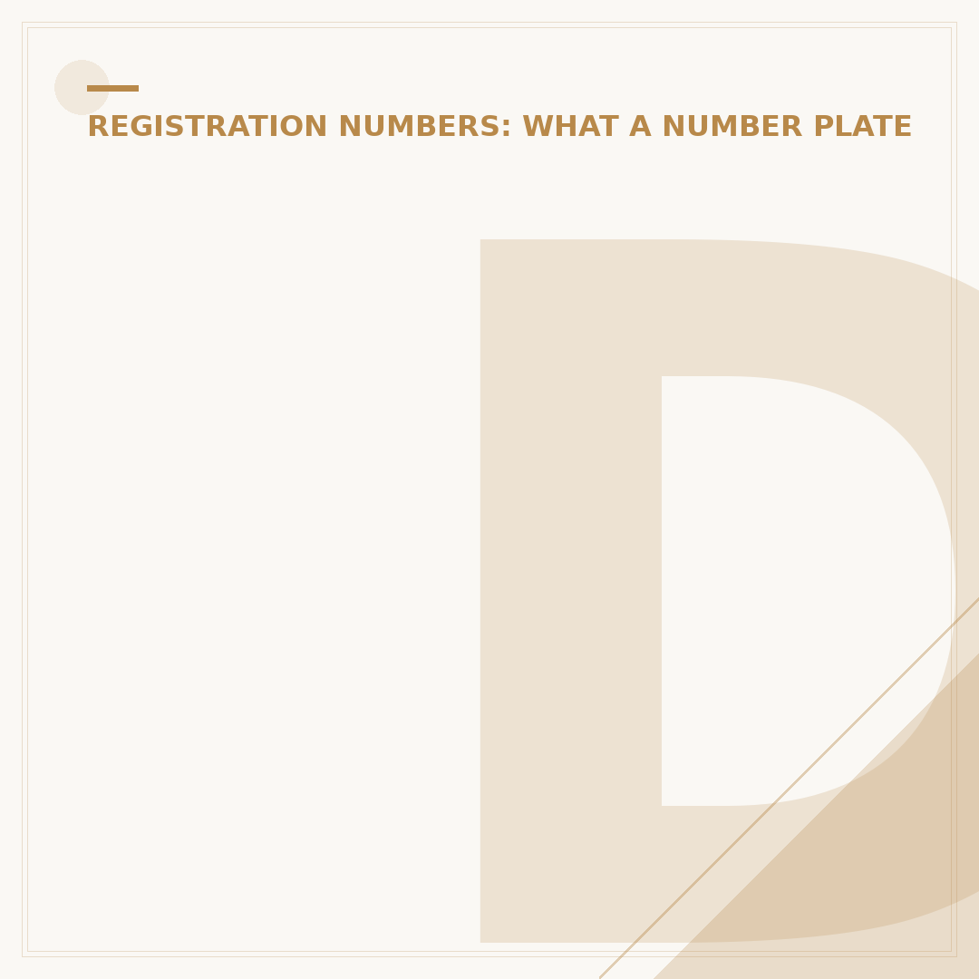 DVLA Registration Plates: Rules and Meaning Explained