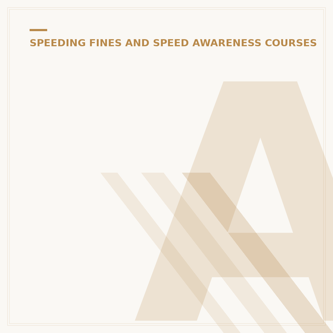 Am I Eligible for a Speed Awareness Course?
