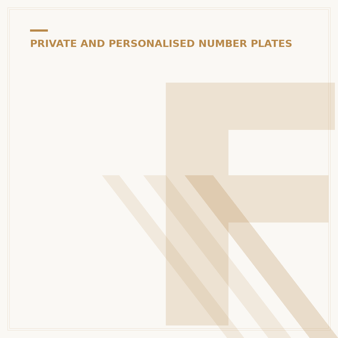 Find a Personalised Number Plate