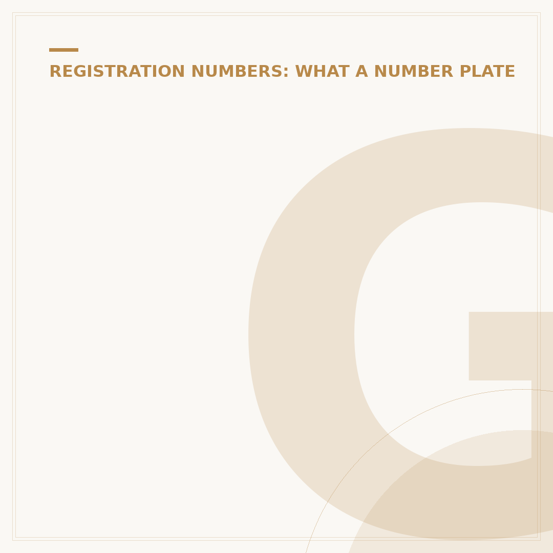 Getting Number Plates Made