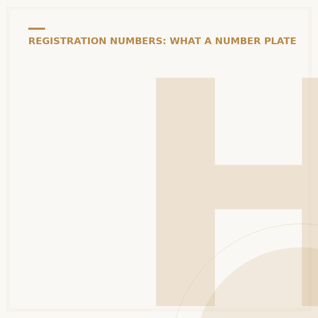 How Much is a New Number Plate?