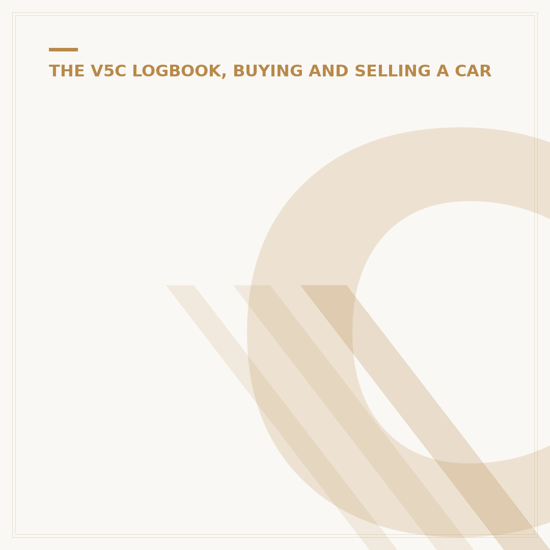 Change of Name on Logbook: DVLA V5C Process Explained