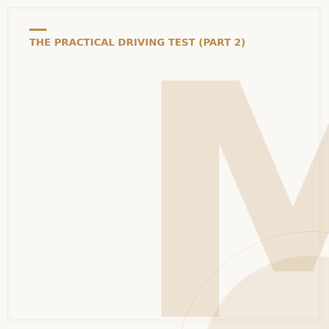 Minor Faults on Your Driving Test: A UK List