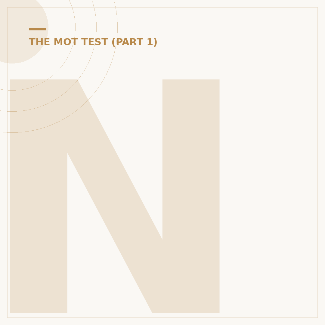 New MOT Rules for January 9