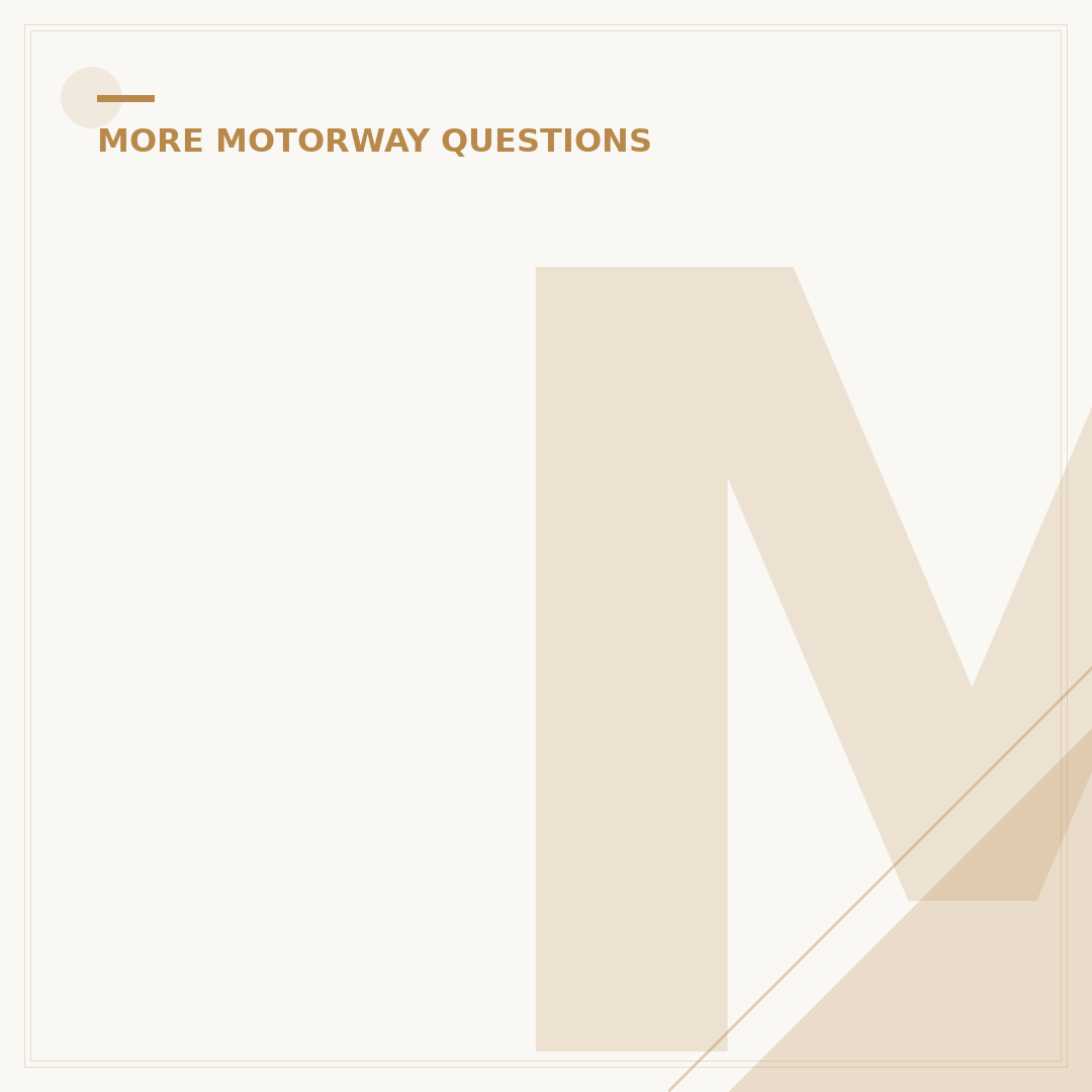 Motorway Road Markings