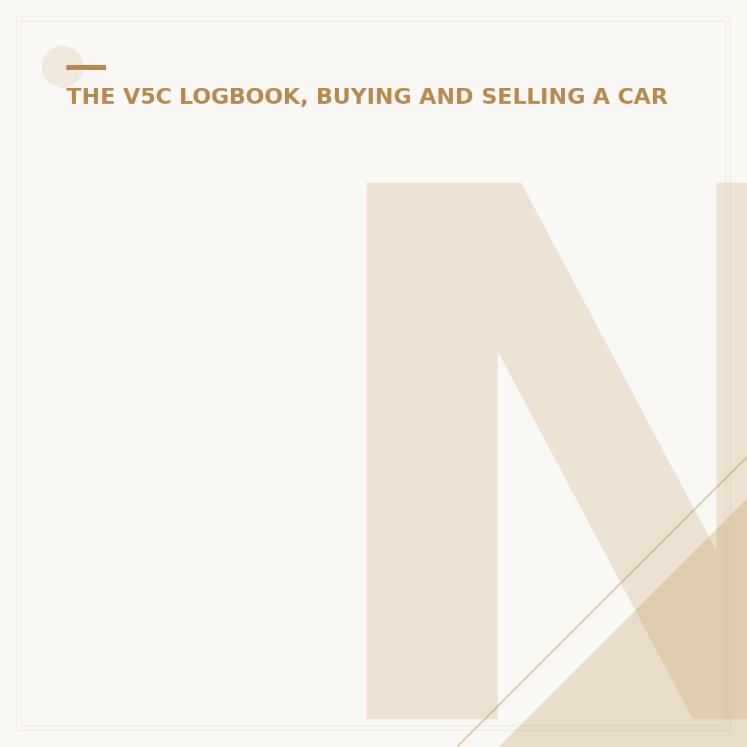 New Vehicle Keeper: Registering Ownership with DVLA