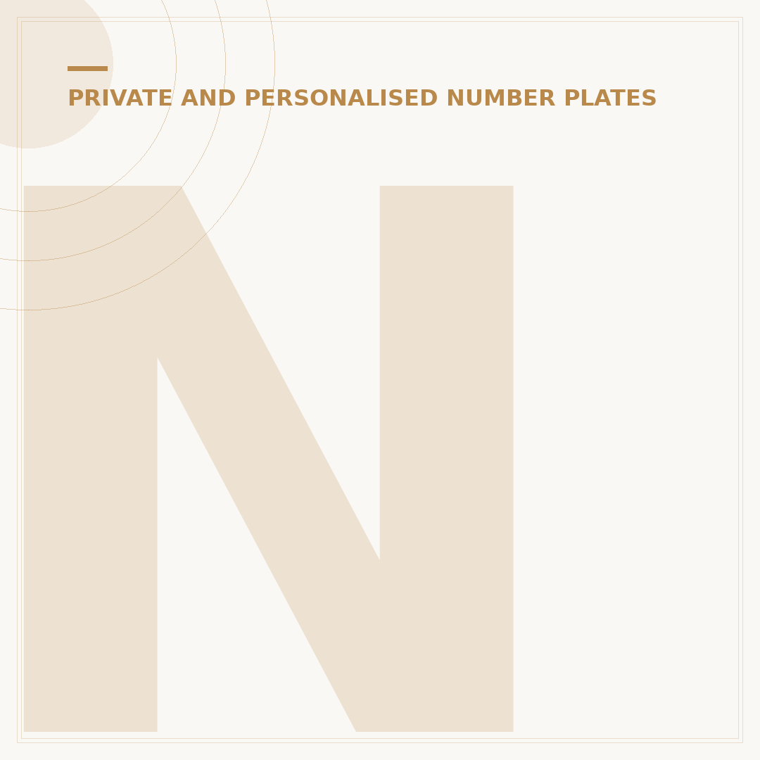Number Plate Retention Certificate