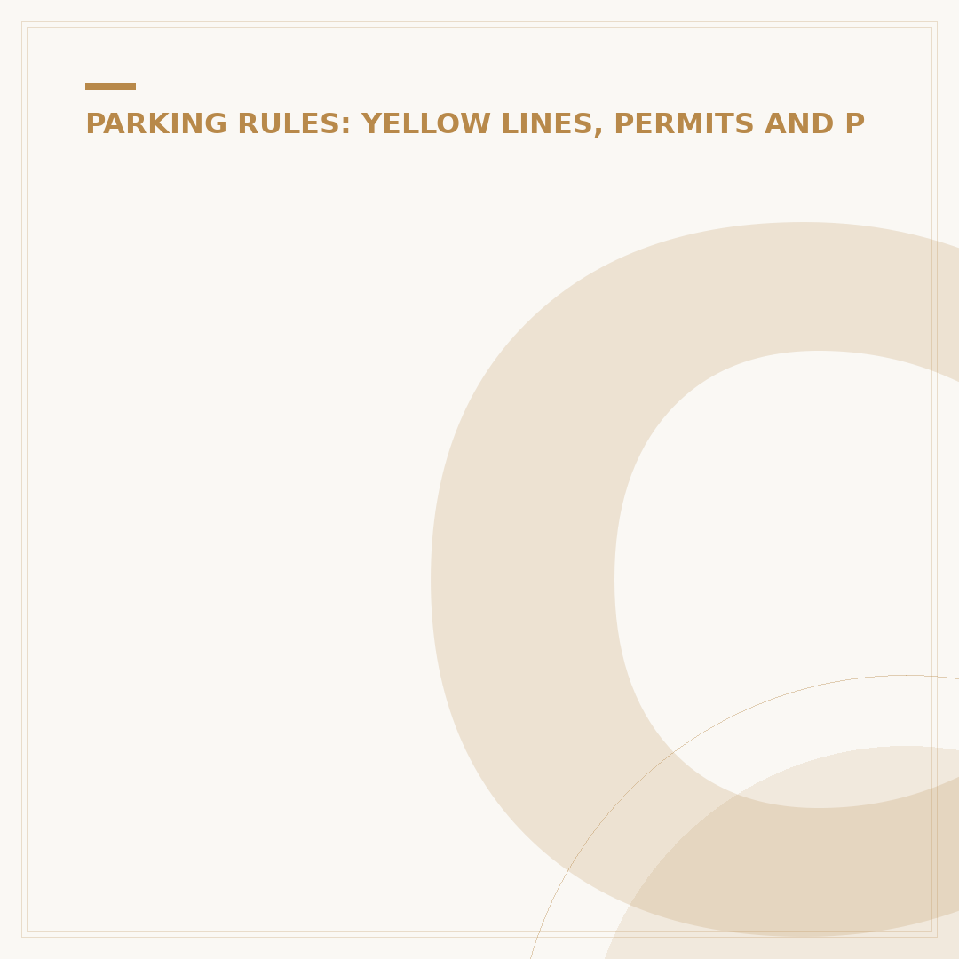 Can You Park on a Single Yellow Line on Saturday?