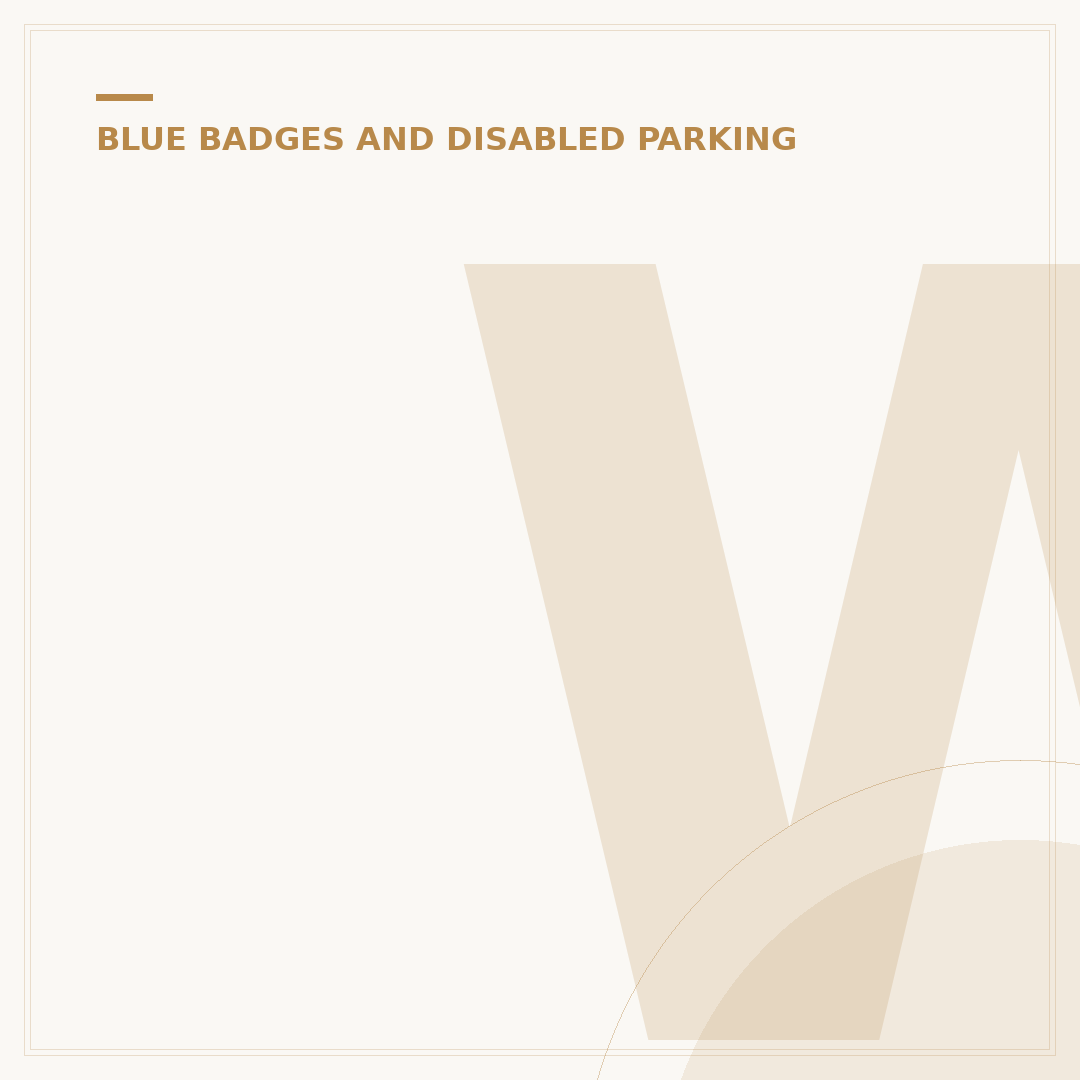 Where You Can Park with a Disabled Blue Badge