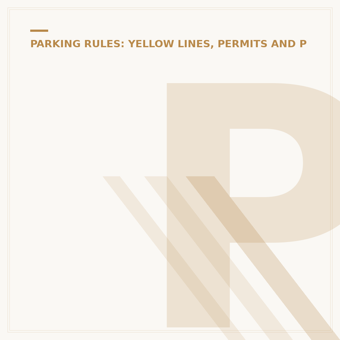 Parking on Double Yellow Lines Fine: What You Need to Know