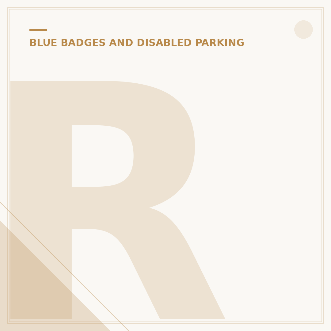 Reapplying for a Blue Badge