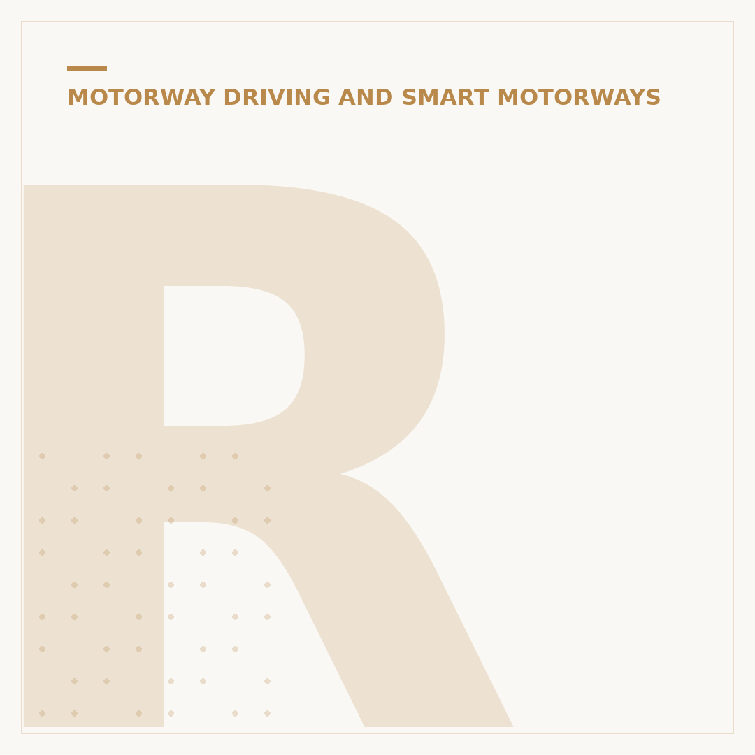 Reflective Studs on Motorway Hard Shoulders