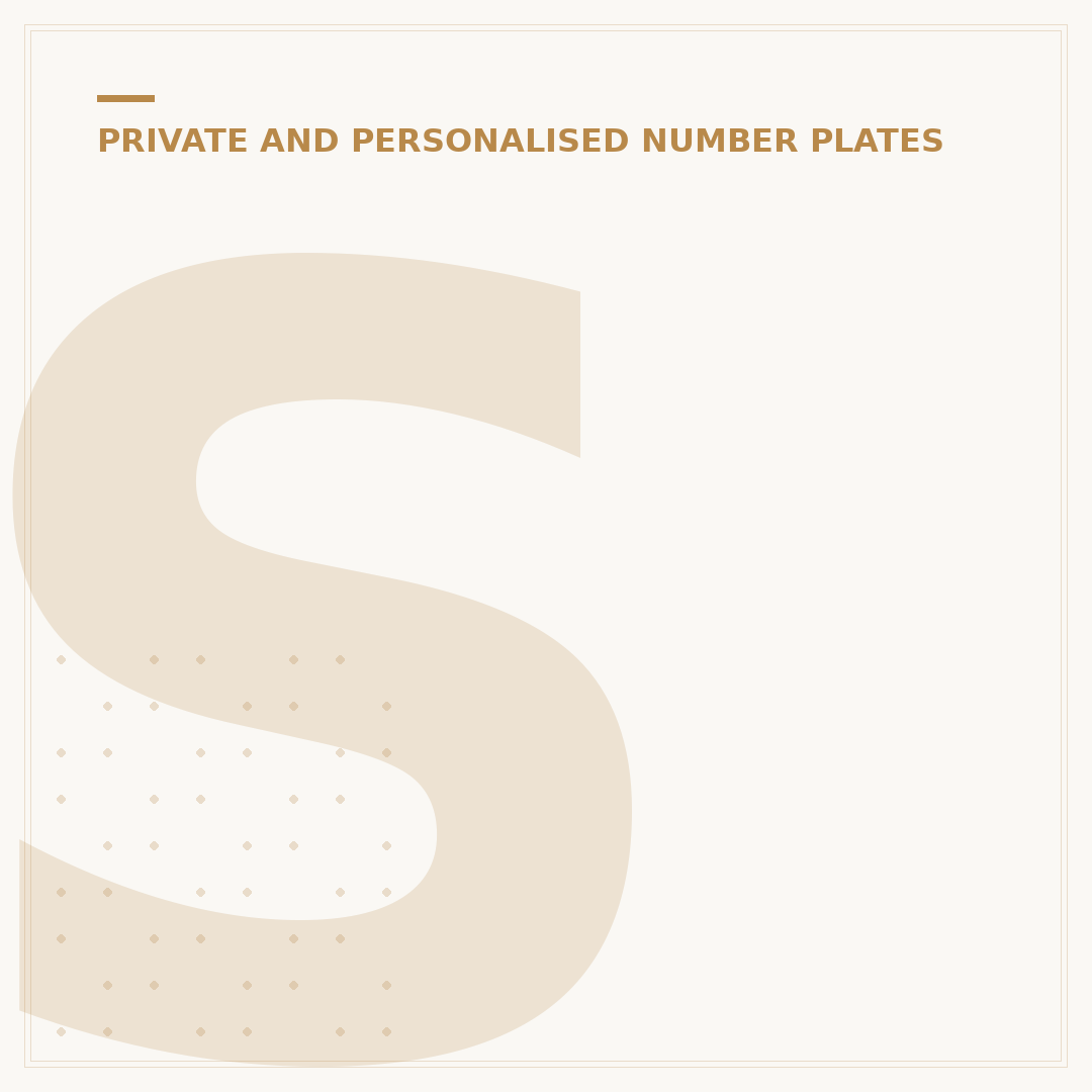Selling a Private Number Plate on Retention