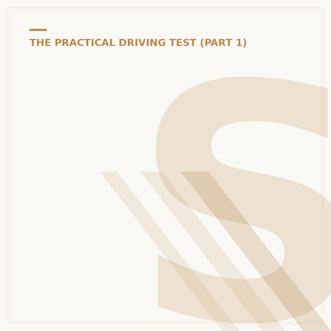 Show Me Tell Me Questions for Driving Tests