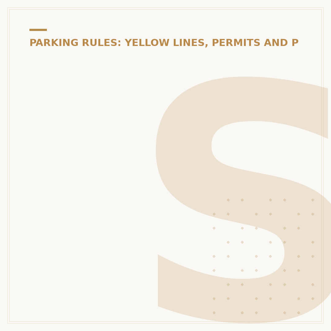 Single Yellow Line Parking: Rules and What to Know