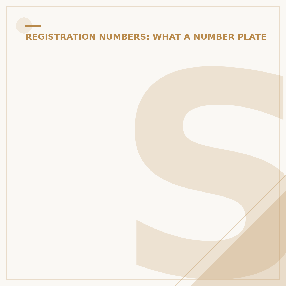 Stick On Number Plates: Types and How to Get Them