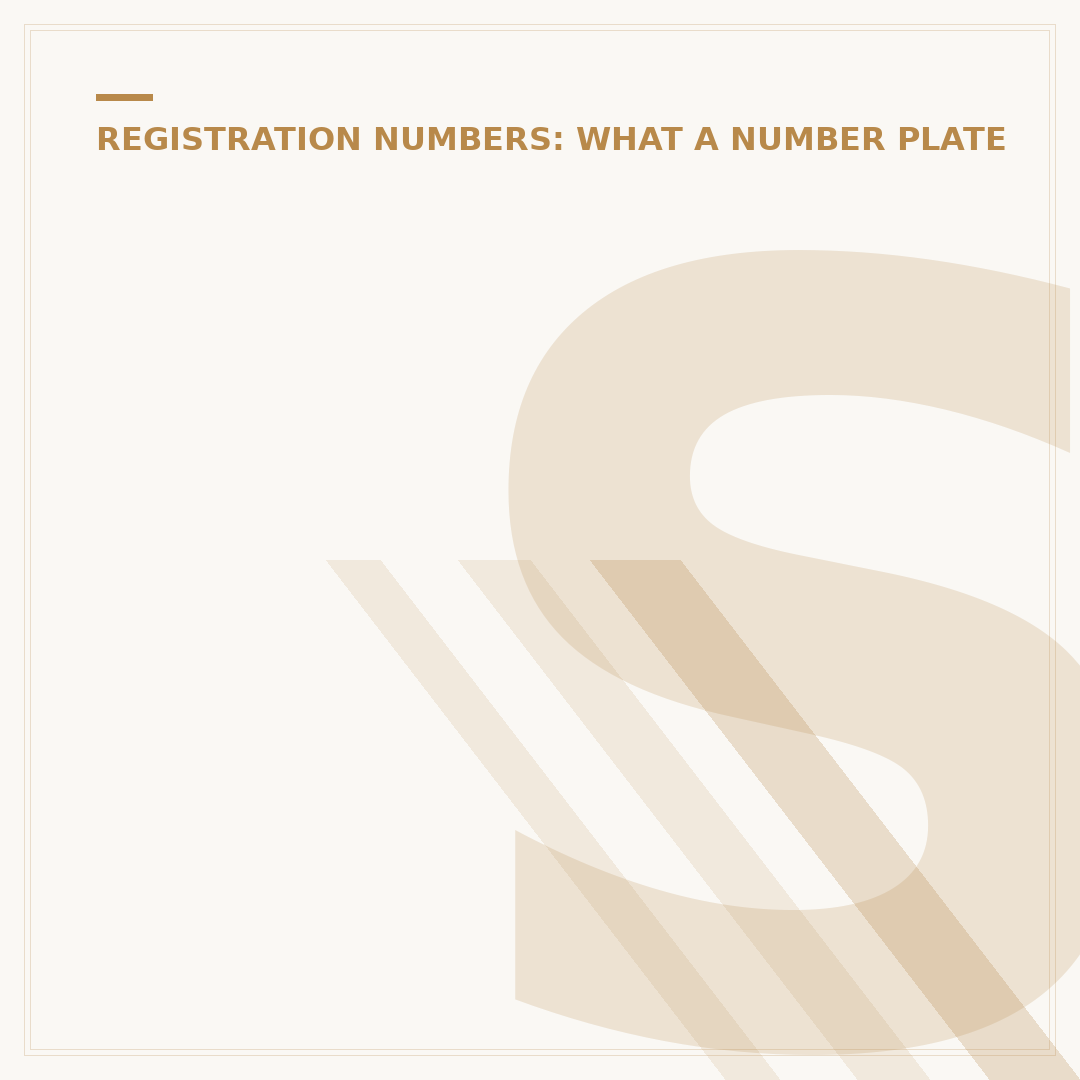 Street Legal Number Plates