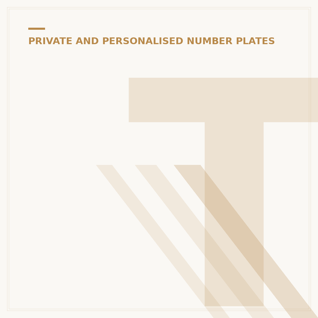 Transfer Private Number Plate Onto Another Car