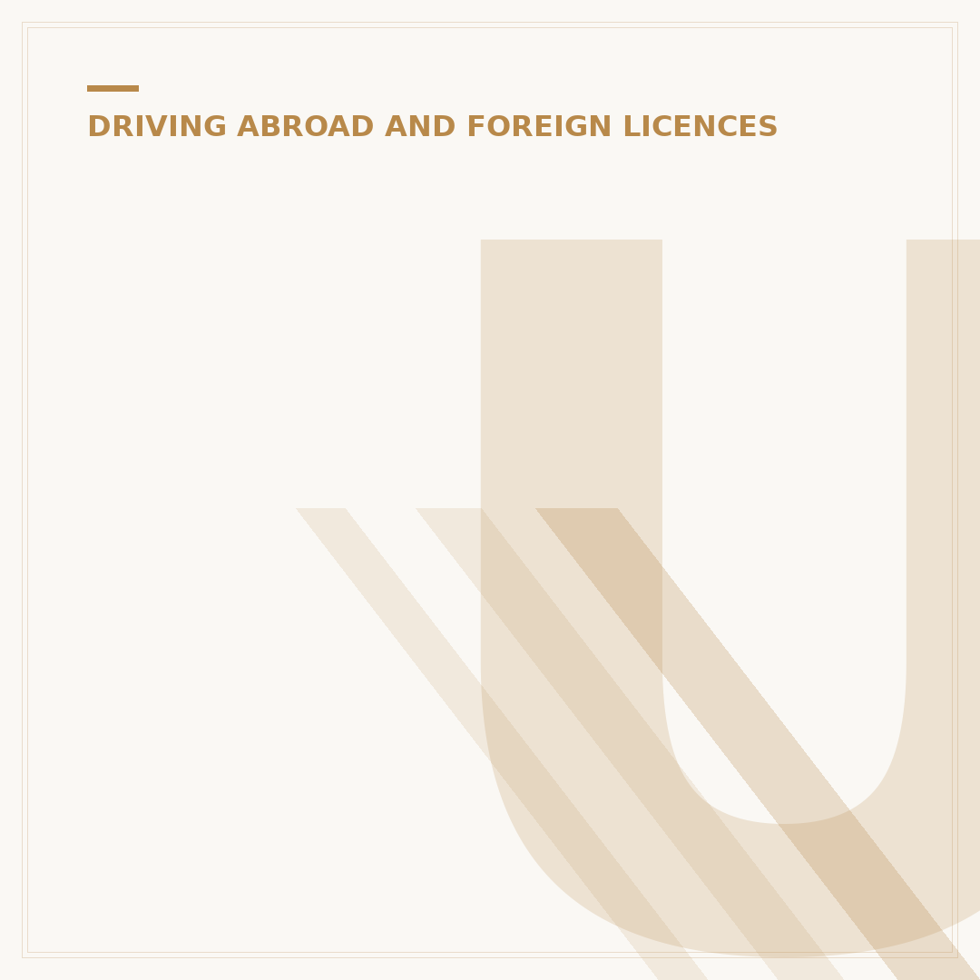 UK Car Sticker for Europe: Driving Abroad Requirements