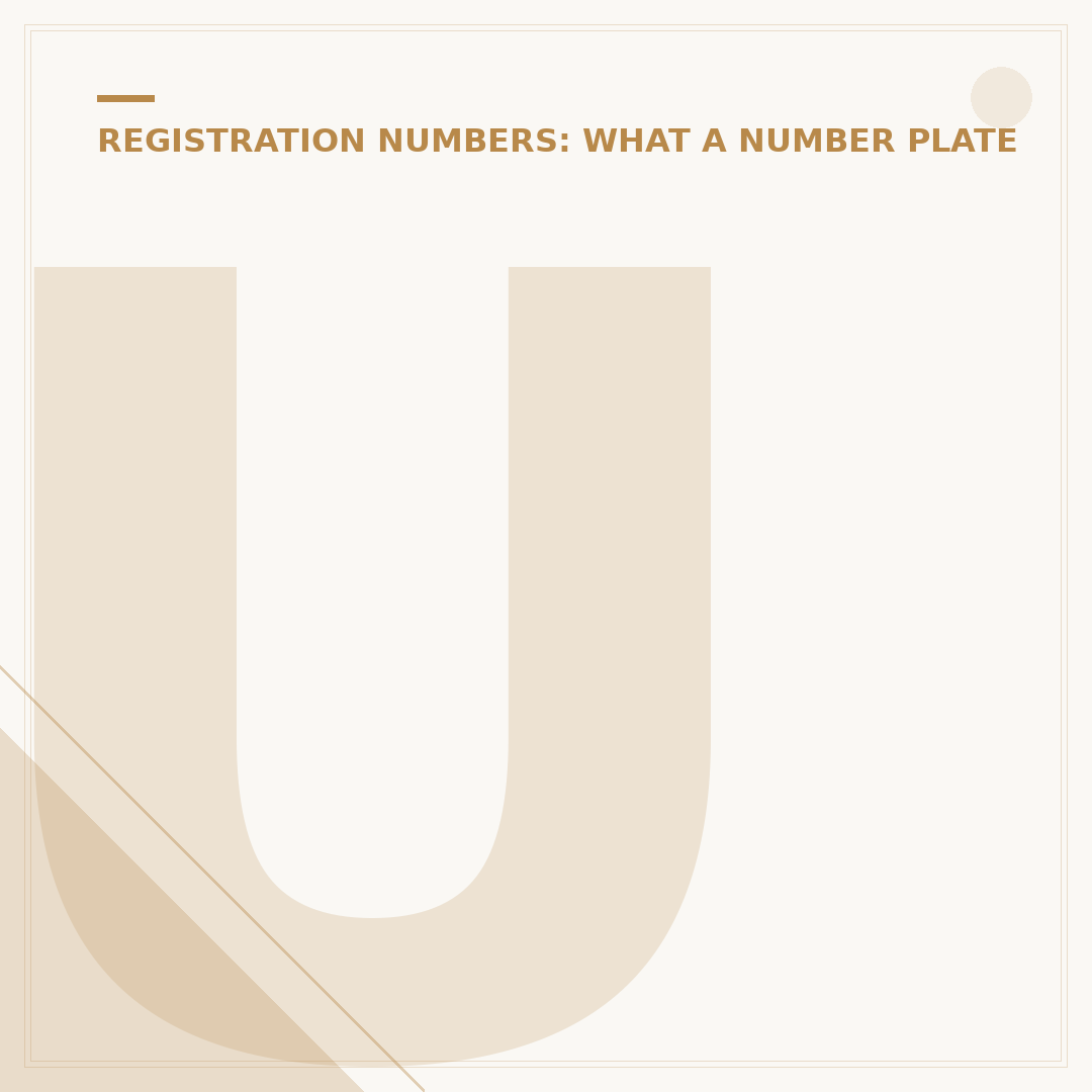 UK Number Plate Registration Years Explained