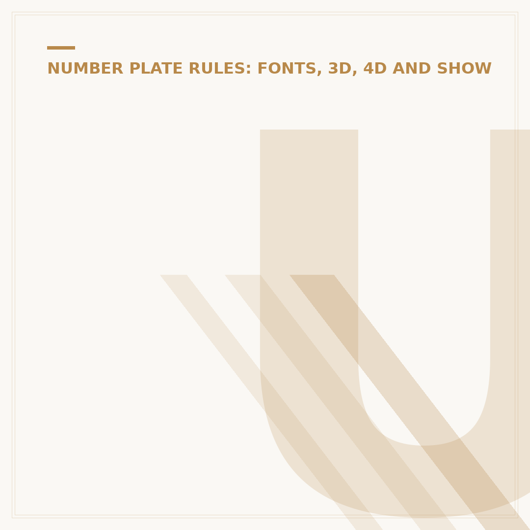 UK Number Plate Size: Legal Dimensions Explained