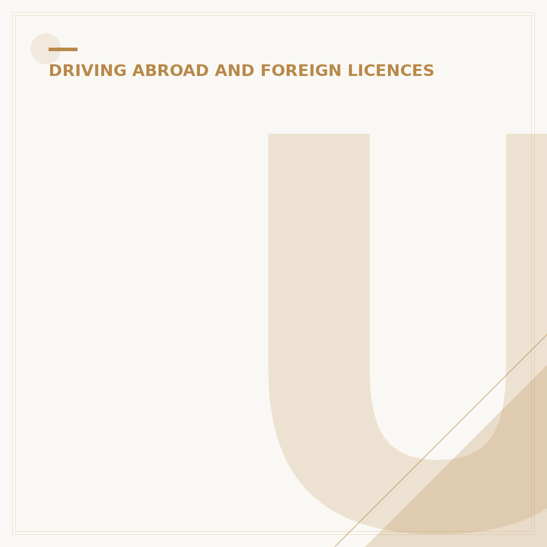 UK Sticker for France: Driving Abroad Rules