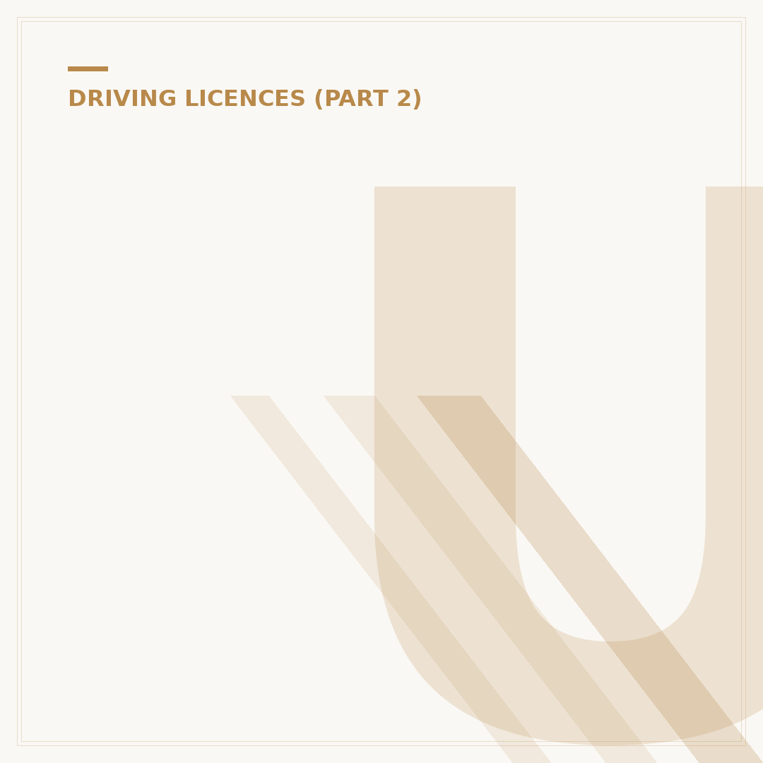 Updating a Driving Licence Name