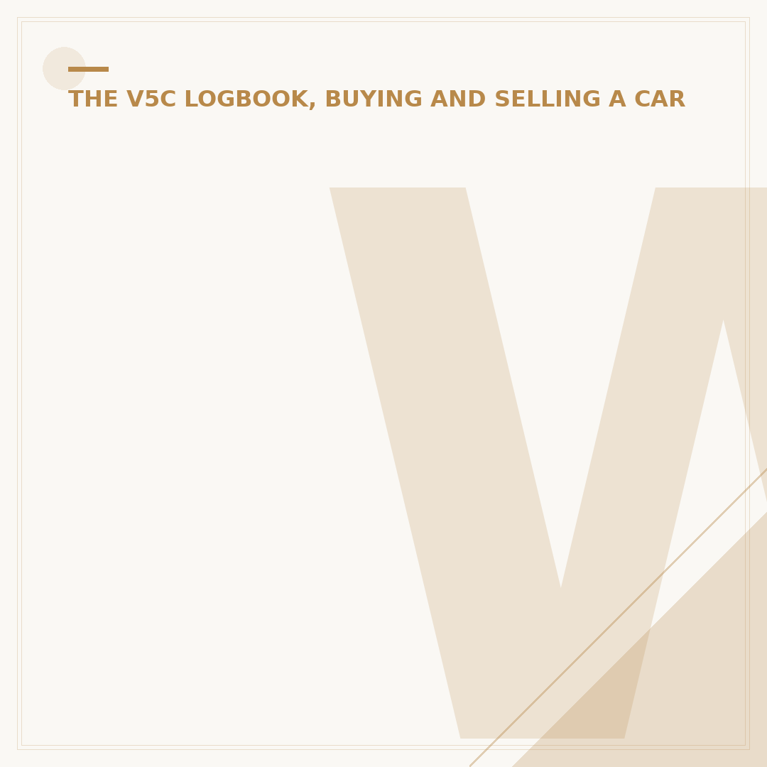 What Does a V5C Log Book Look Like?