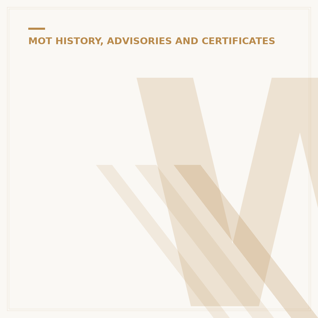 What is an MOT certificate?