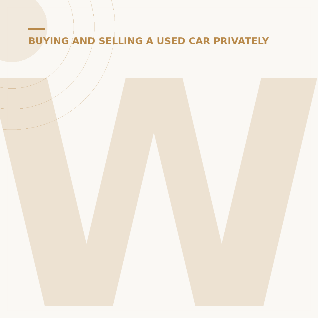 What to Do When Selling a Car