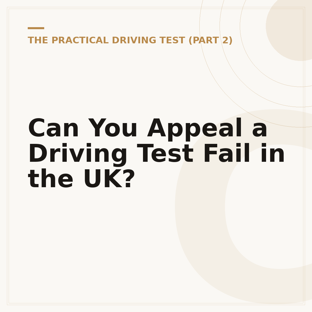 Can You Appeal a Driving Test Fail in the UK?