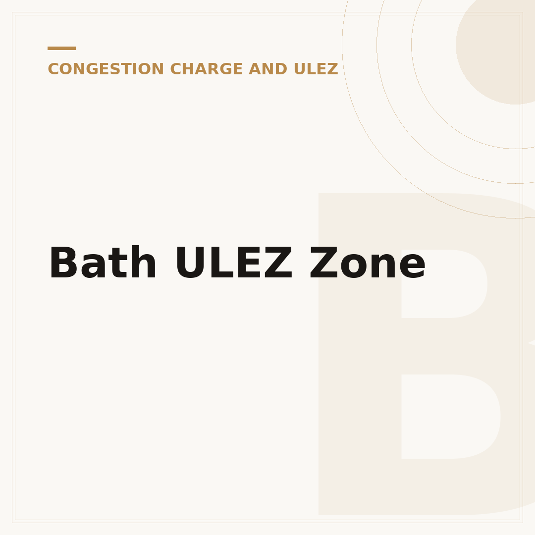 Bath ULEZ Zone