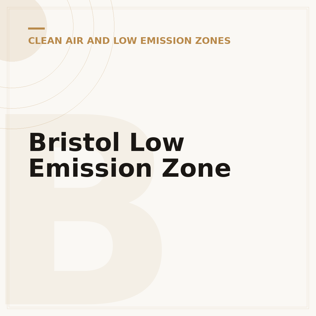 Bristol Low Emission Zone