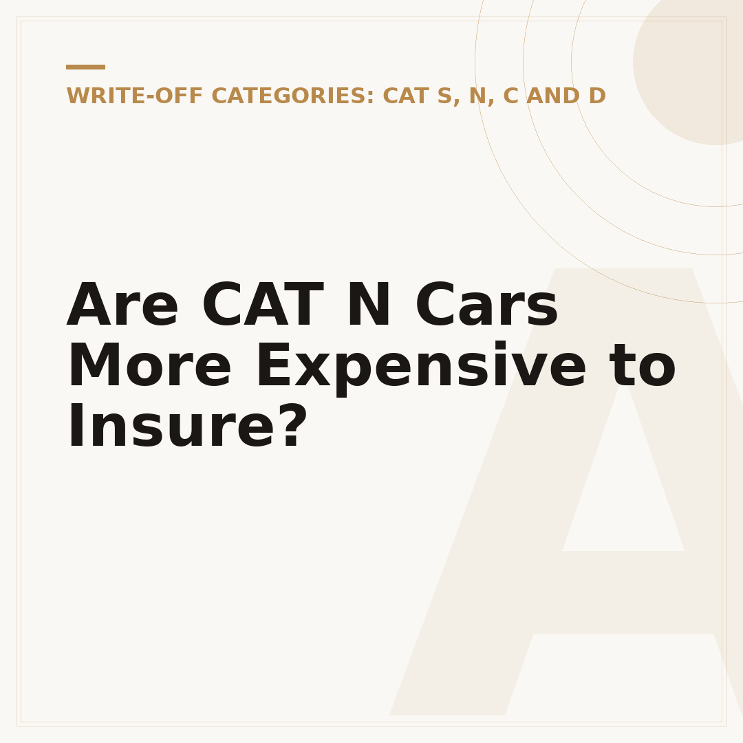 Are CAT N Cars More Expensive to Insure?