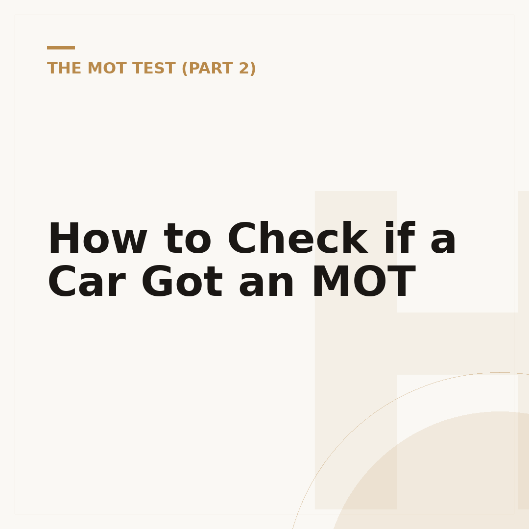 How to Check if a Car Got an MOT