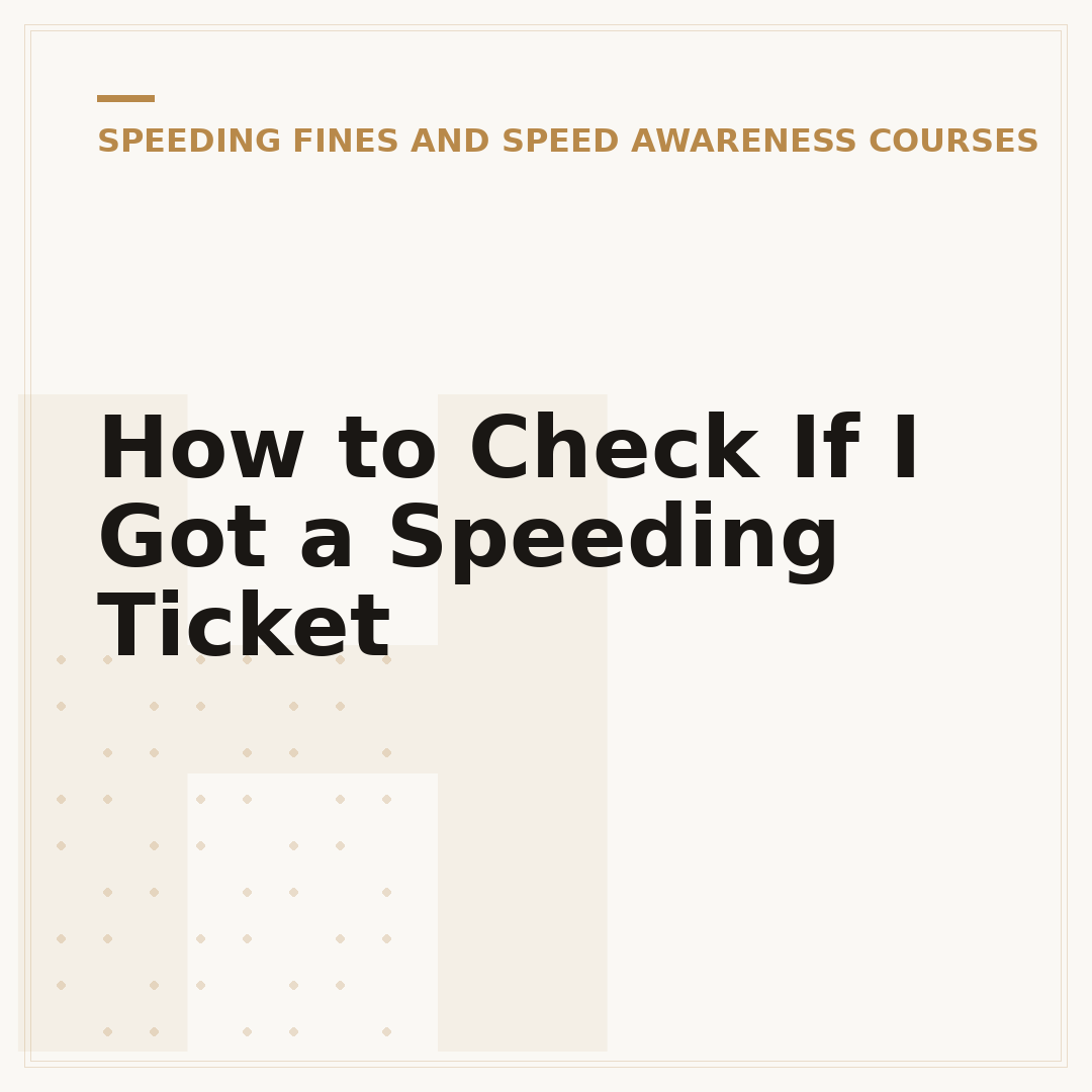 How to Check If I Got a Speeding Ticket